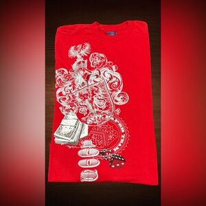 VINTAGE 2000 RUFF RIDERS PAPER TEAM T-SHIRT RAP RED  SIZE L